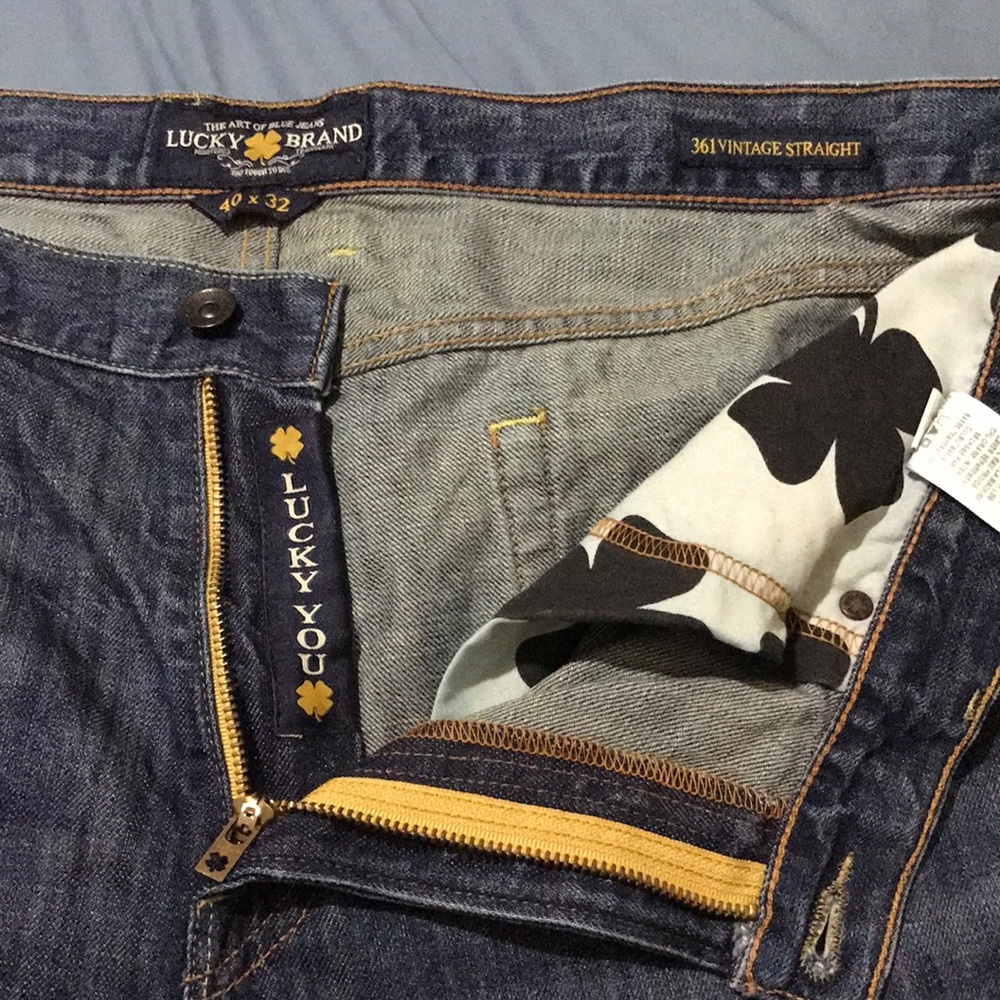 Lucky brand blue jeans size 40x33 361 vintage straight